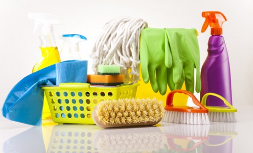 Cleaner working in a Wimbledon flat with local access challenges