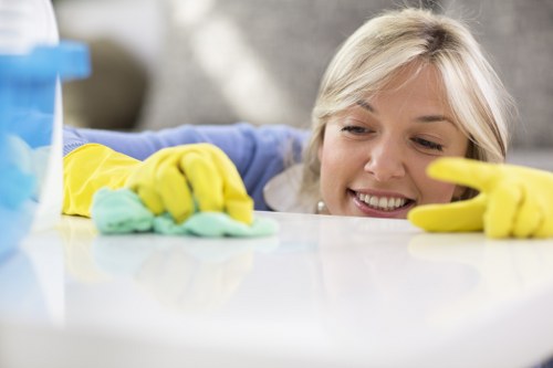 Local domestic cleaner preparing a Wimbledon home for a deep clean