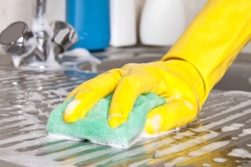 Local Wimbledon office cleaner in a shared business space