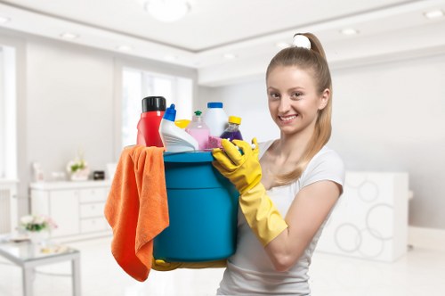 After builders cleaning for a flat in Wimbledon
